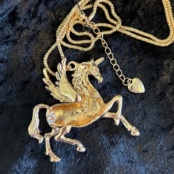 Betsey Johnson Pegasus Pendant Necklace - Picture 3 of 5